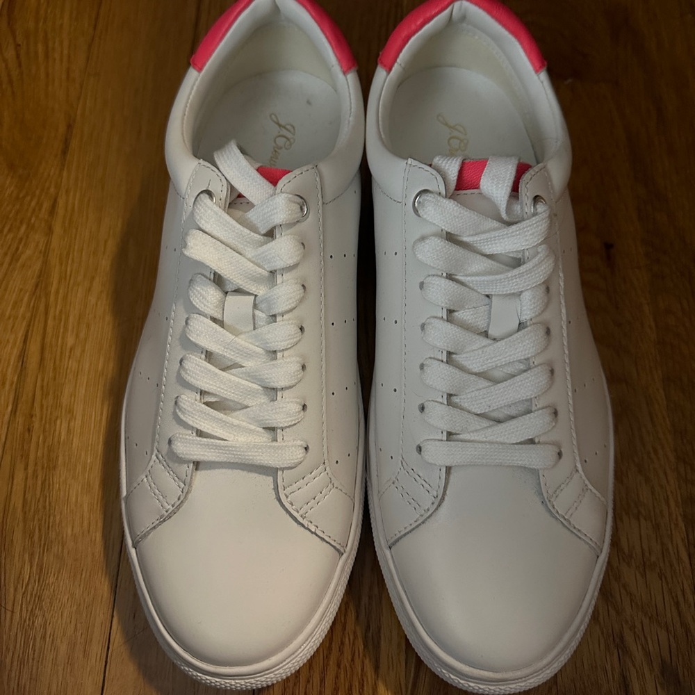 JCREW | White Leather Trainers | Size 8H
